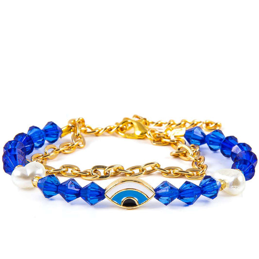 Pulsera de ojitos turco color azul.
