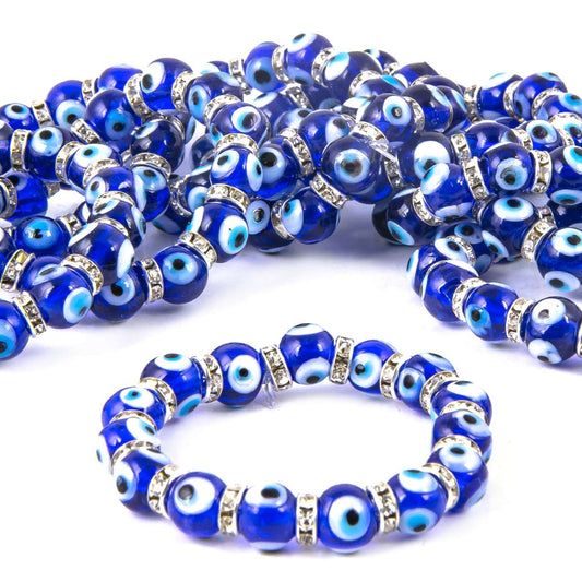 Pulsera de ojos turco en vidrio